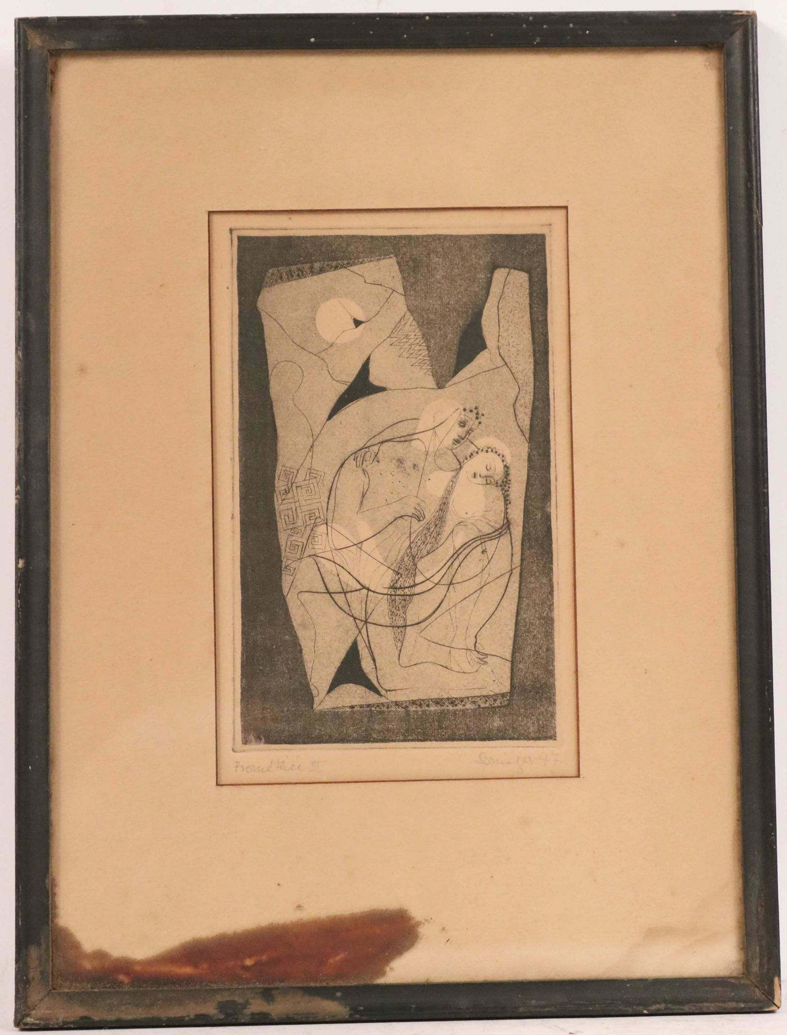 Ferdinand Springer, Lithograph Abstract Figures (1 of 5)