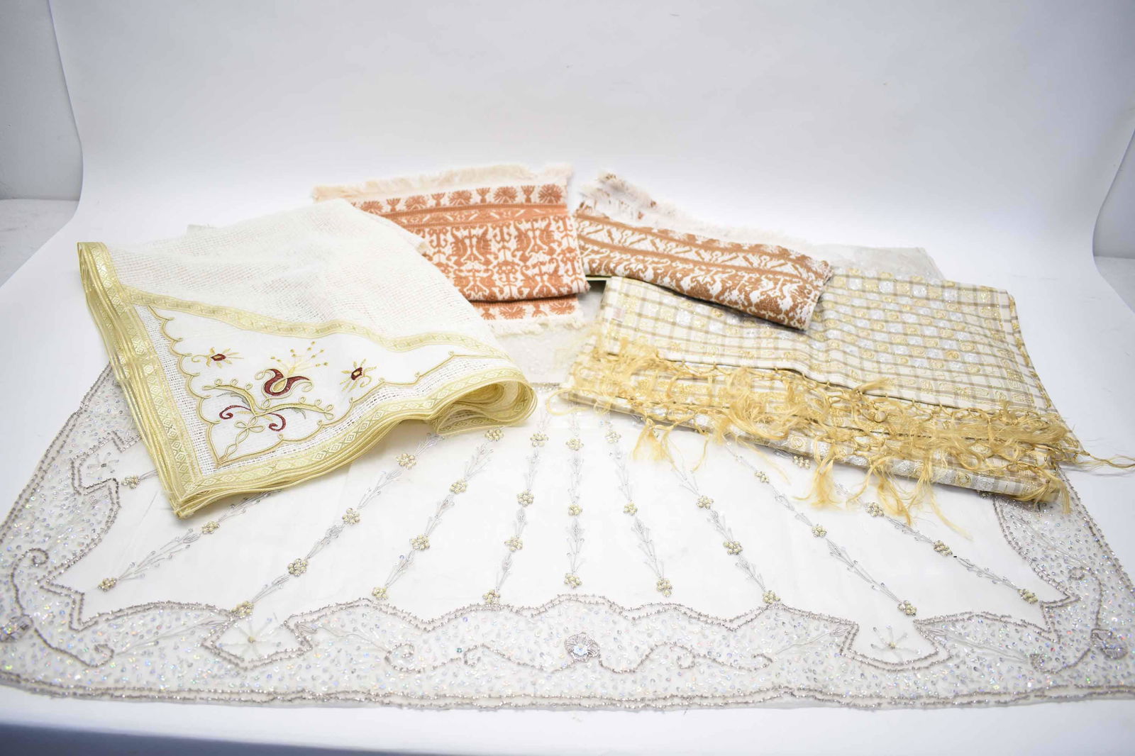 Hand-Beaded Square Tablecloth (1 of 16)