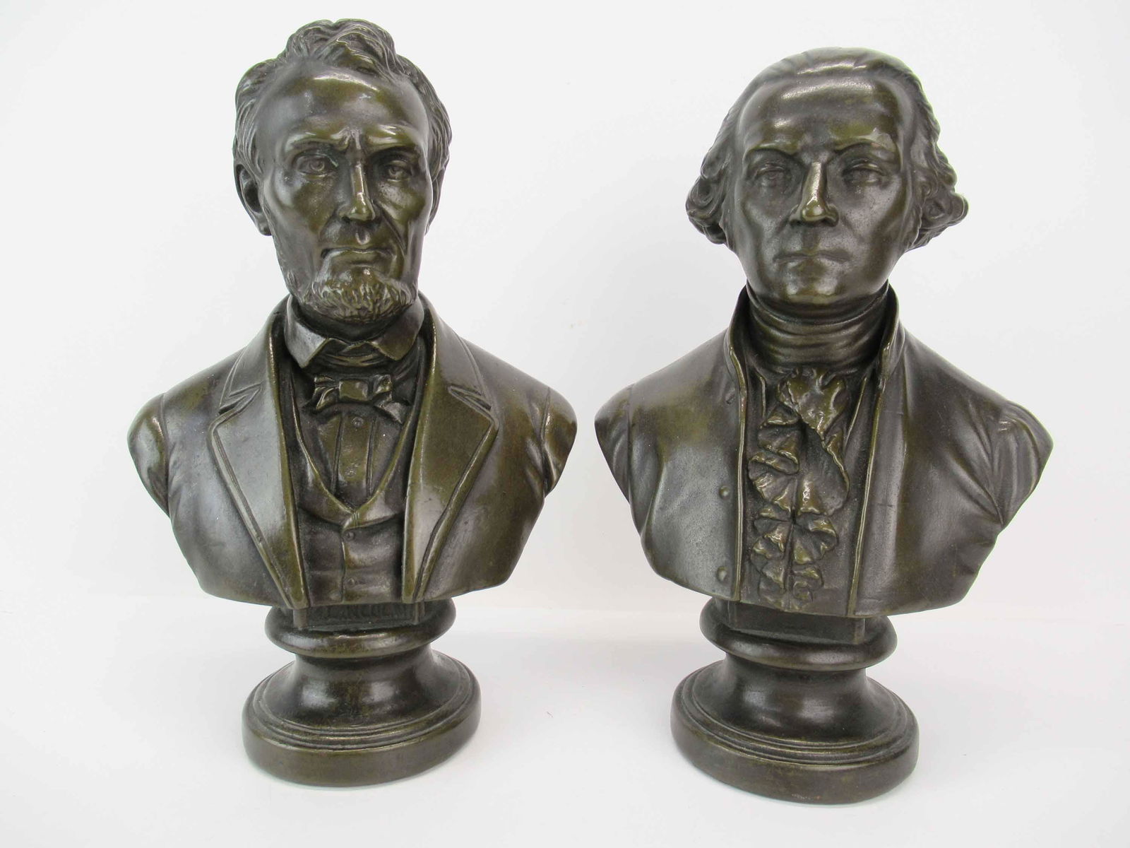 Abe Lincoln & George Washington Composition Busts (1 of 6)