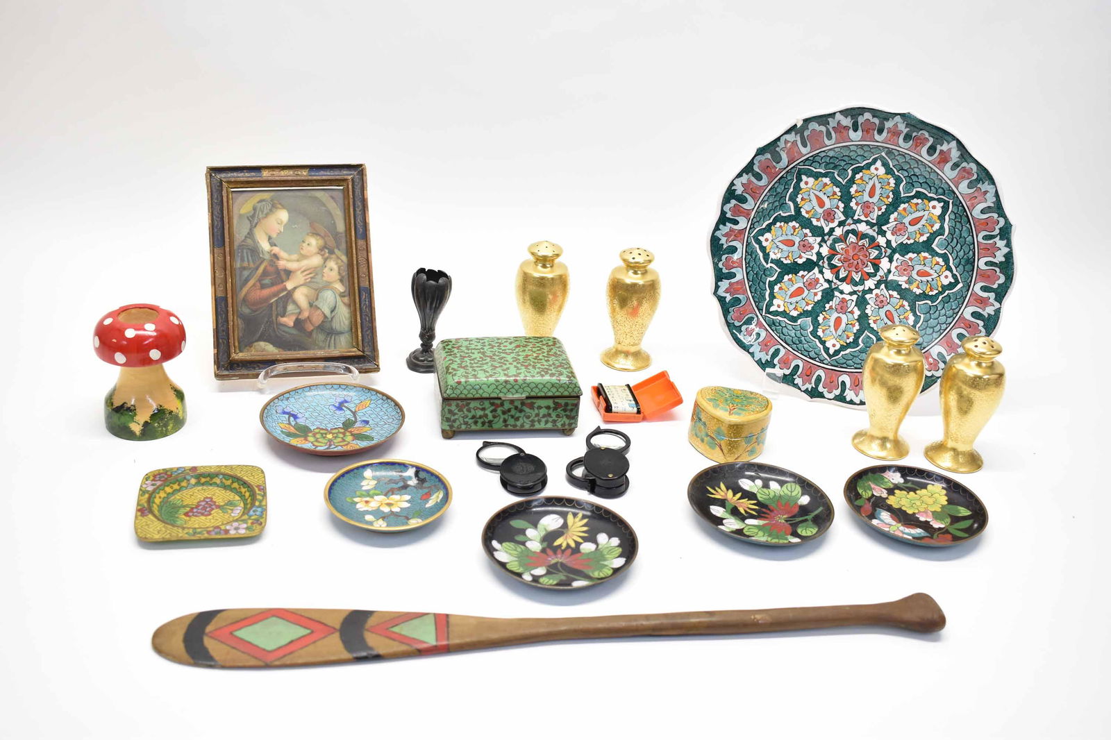 Collection of Chinese Cloisonne Table Articles (1 of 9)
