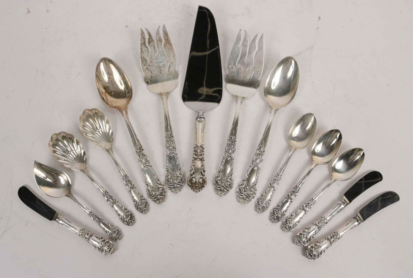 R and B Sterling "French Renaissance" Meat Forks (1 of 5)