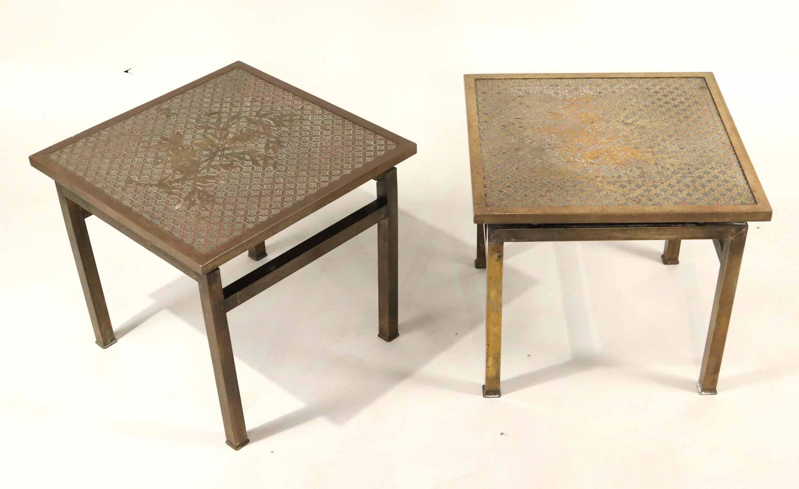 Pair of Philip and Kelvin LaVerne Side Tables (1 of 7)