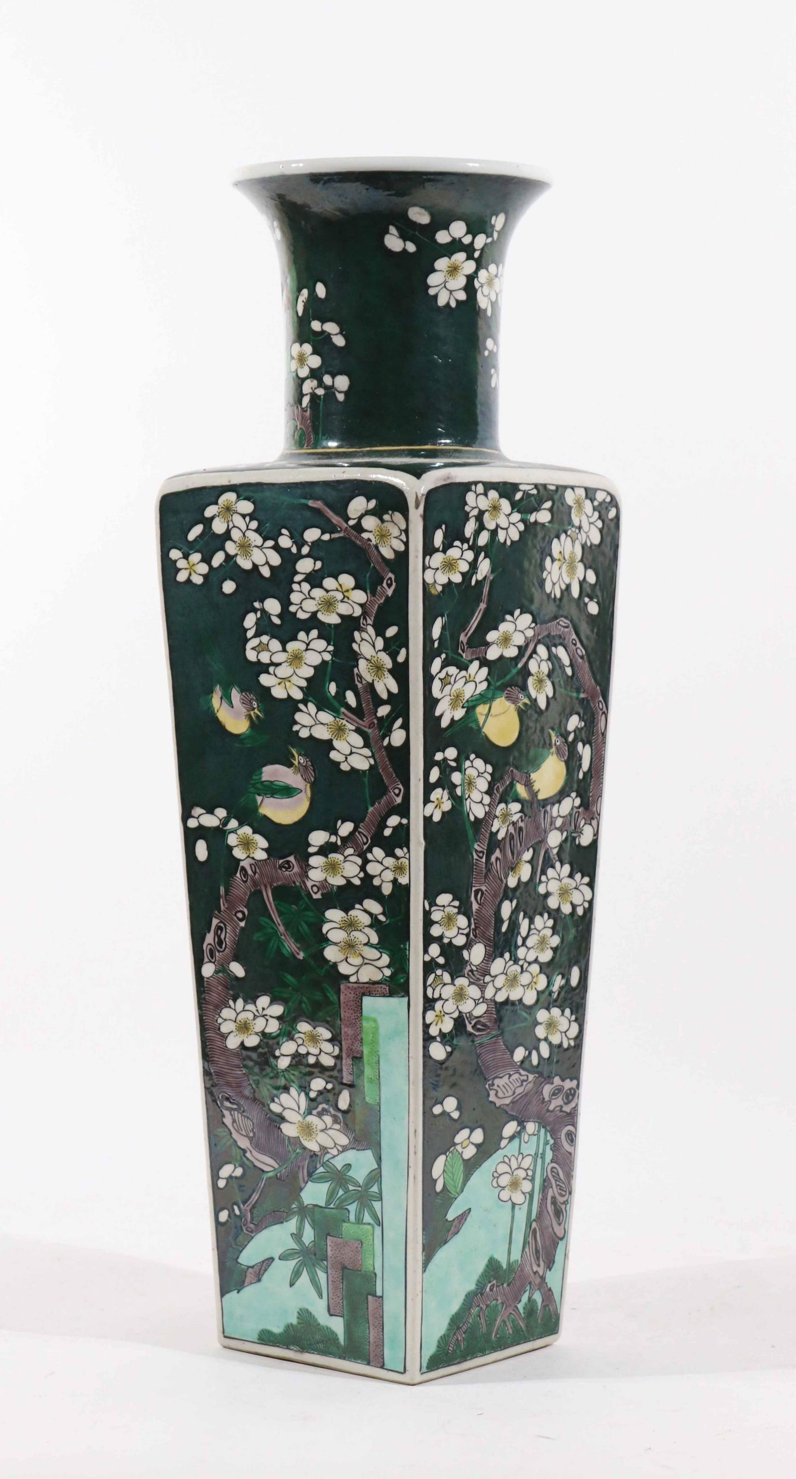 Chinese Bird-and-Floral Decorated Porcelain Vase (1 of 8)