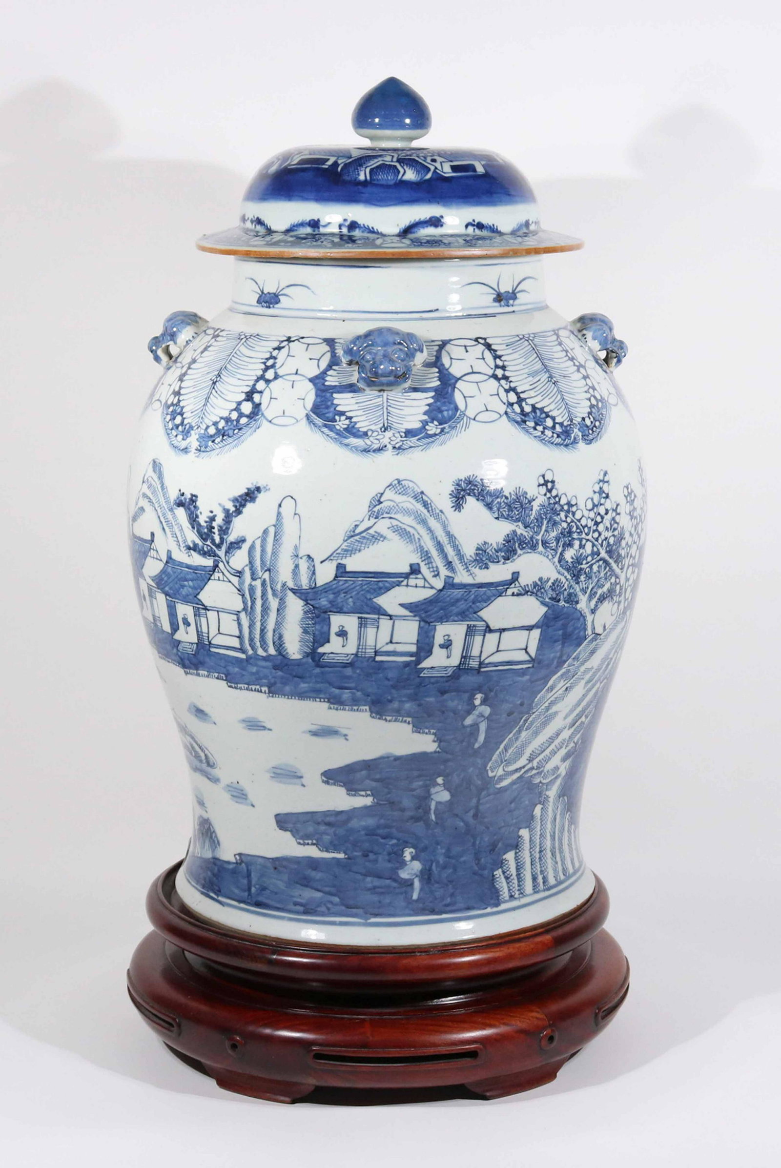 Chinese Kangxi Style Porcelain Jar with Cover (1 of 9)