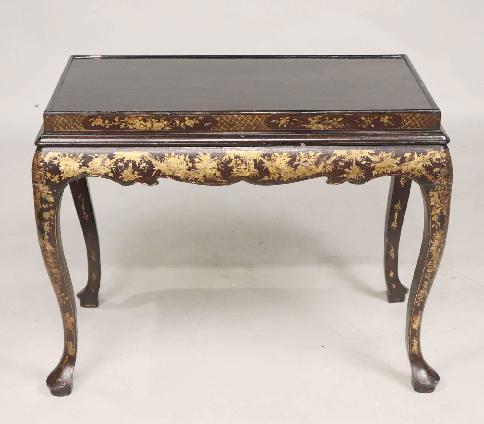 Black Lacquer and Gilt Japanned Side Table (1 of 9)