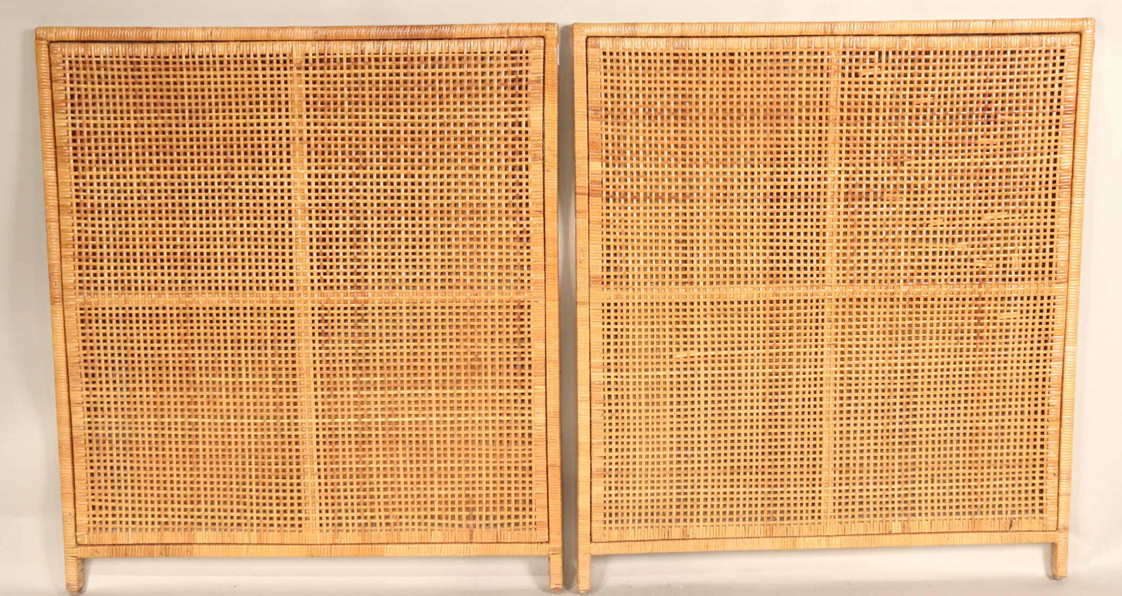 Pair of Rattan Twin-Size Headboards (1 of 6)