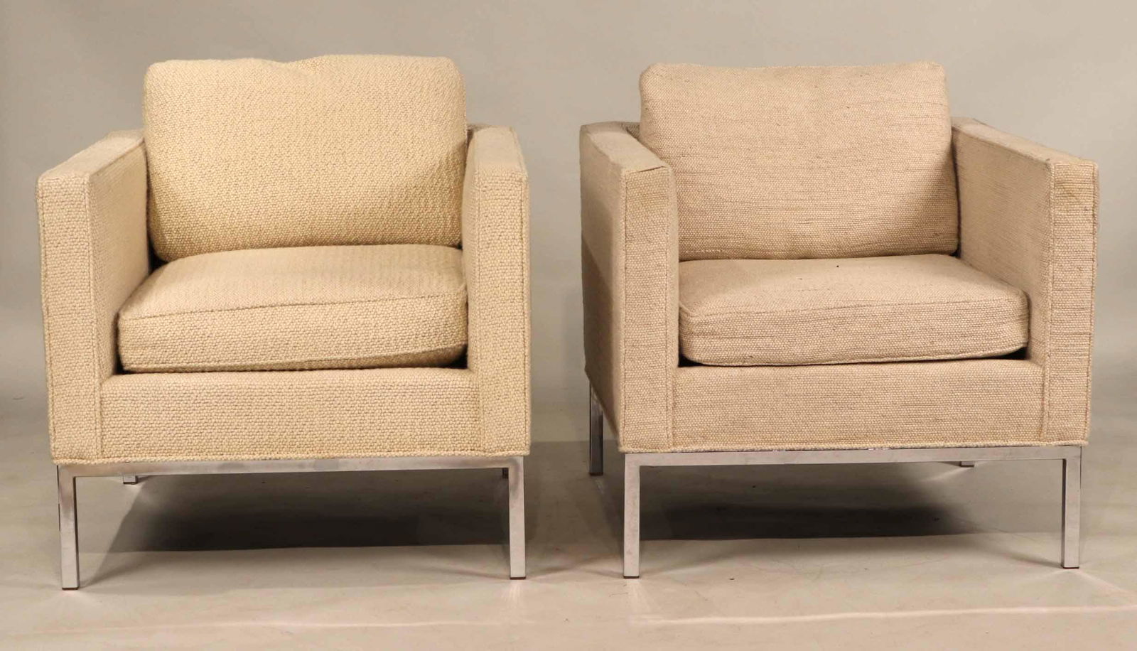 Pair of Contemporary Box Back Armchairs (1 of 8)