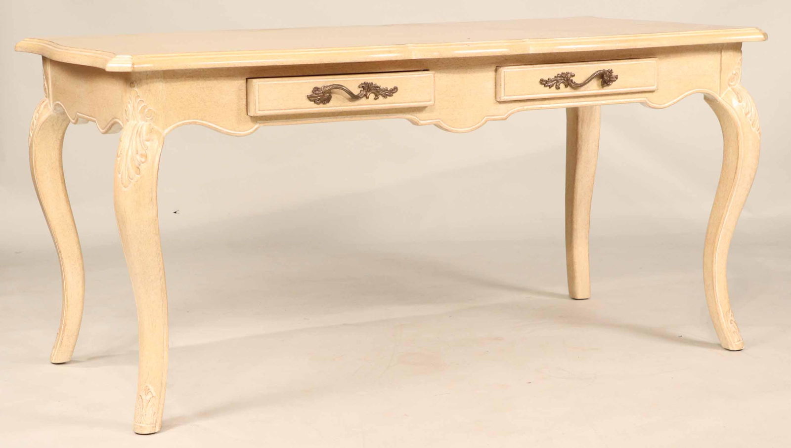 French Provincial Style Two Drawer Writing Desk (1 of 10)