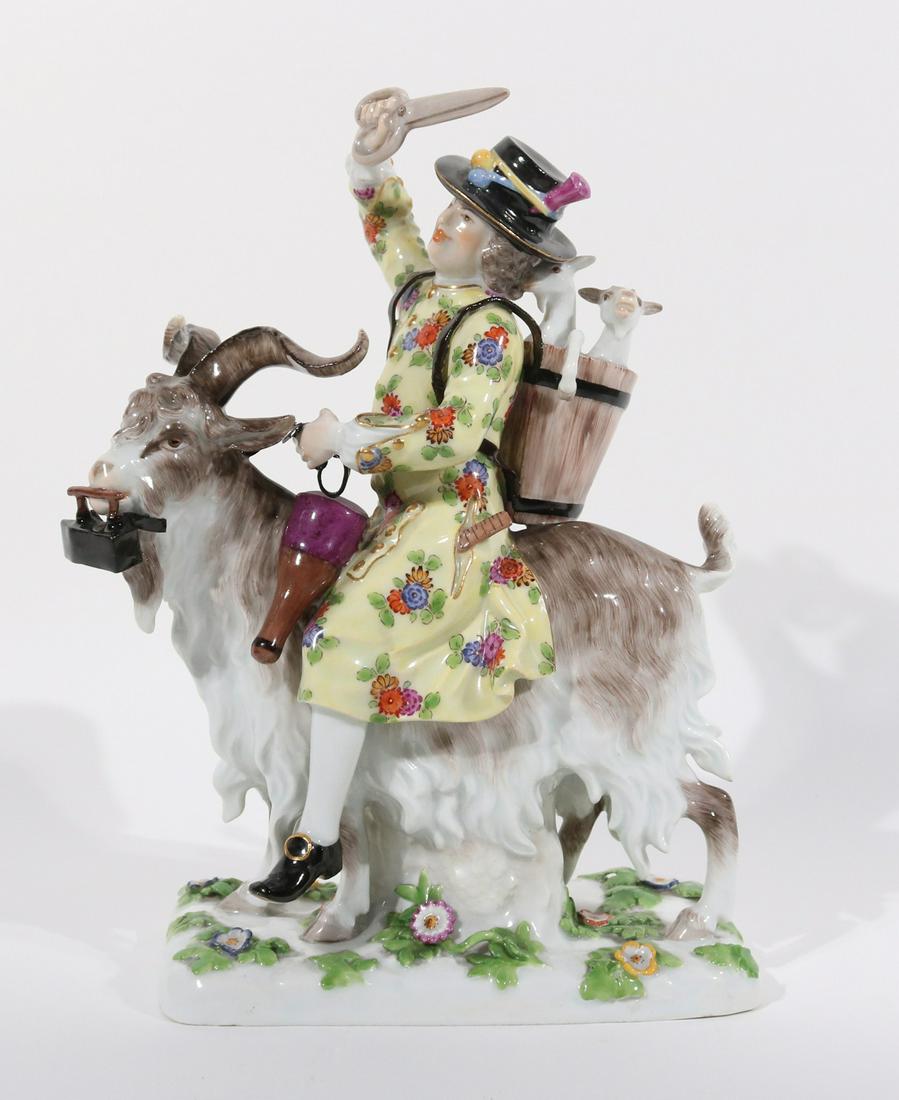 Meissen Porcelain Figural "Count Bruhl's Tailor" (1 of 5)
