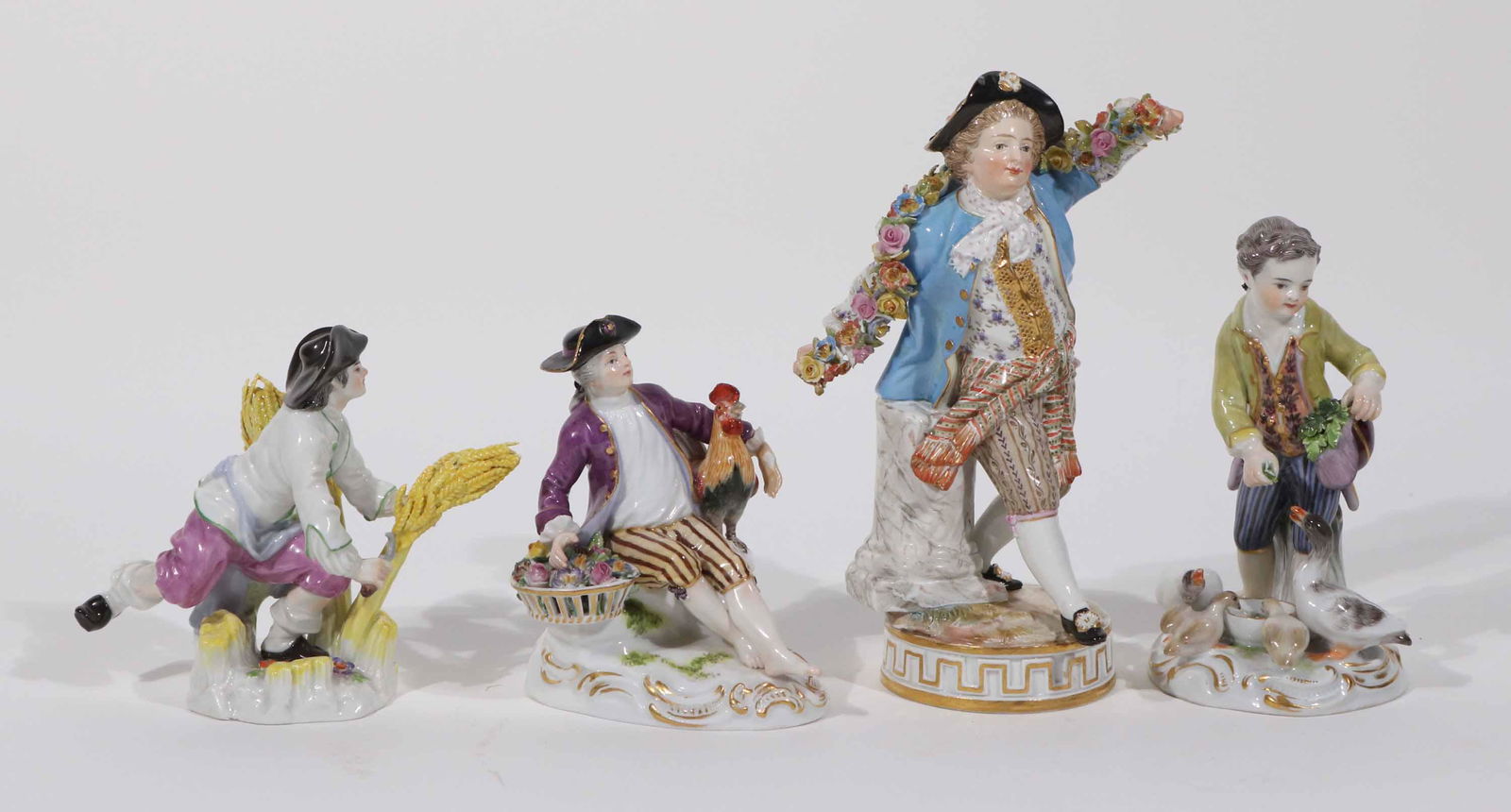 Four Meissen Porcelain Figures of Gentlemen (1 of 12)