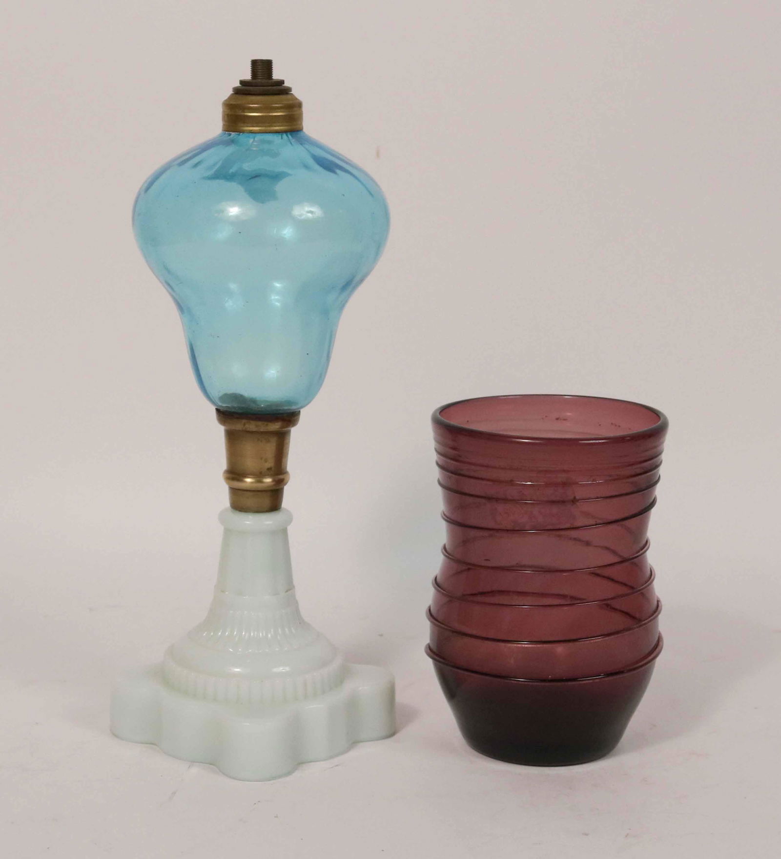 Hand-Blown Amethyst Glass Vessel (1 of 5)