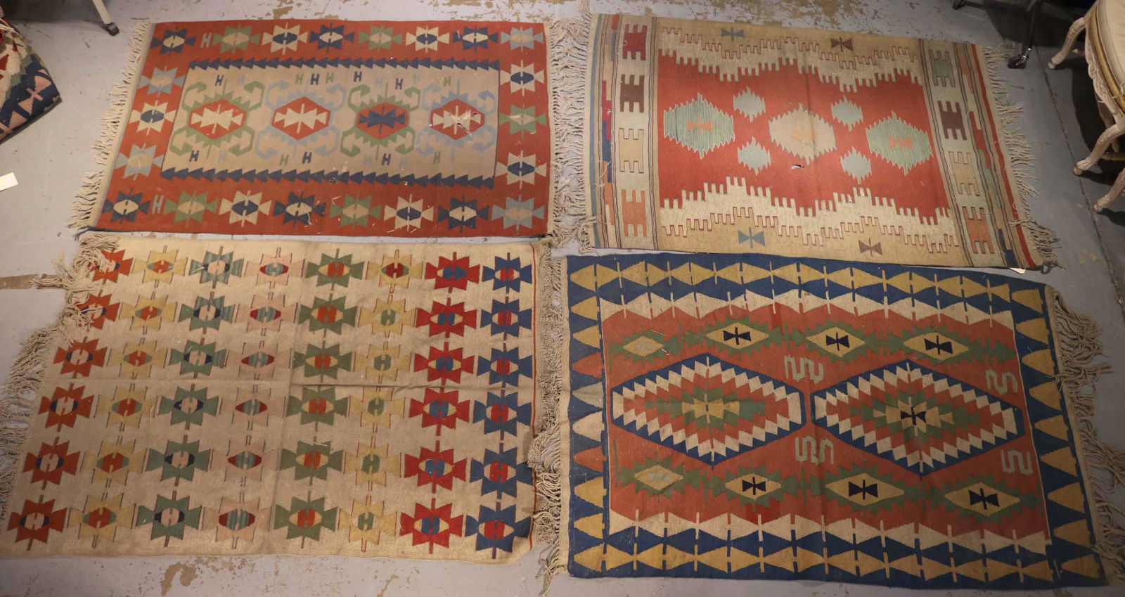 Four Kilim Throw Rugs (1 of 8)