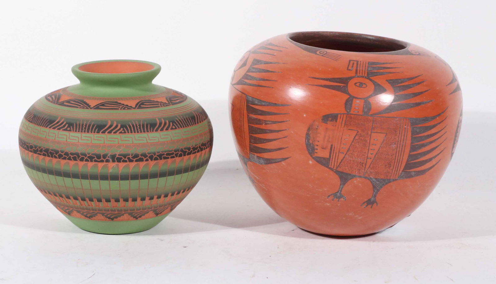 Two Native American Pottery Seed Pots (1 of 6)