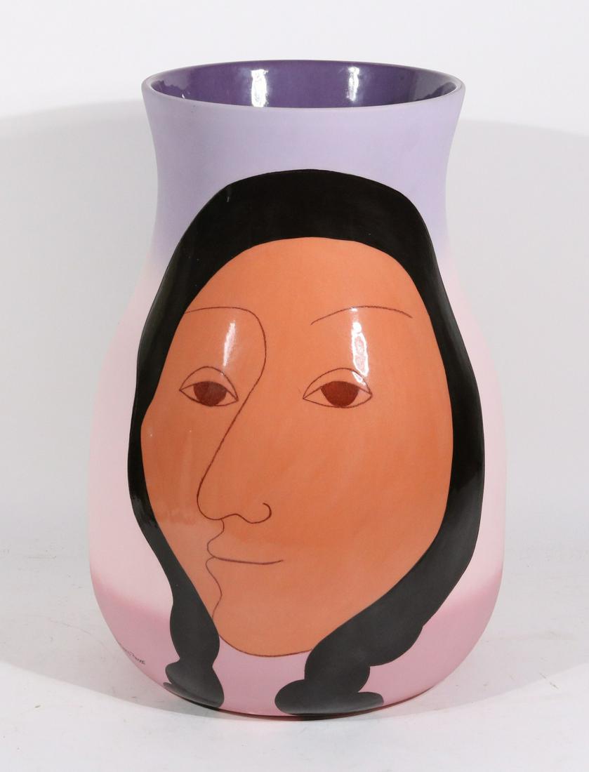 R.C. Gorman Pottery Vase, "Lovers" (1 of 4)