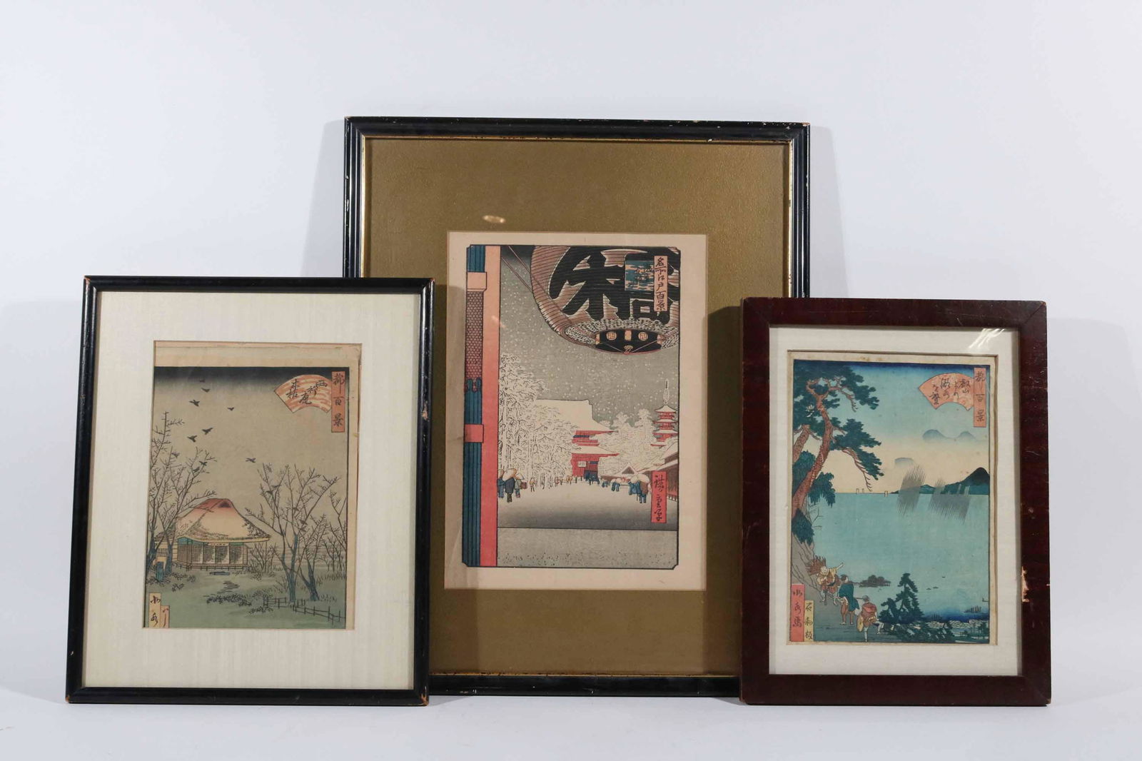 Three Japanese Woodblock Prints (1 of 7)