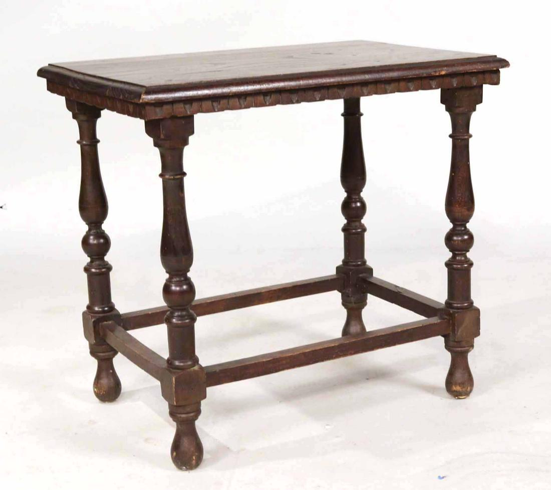 Jacobean Style Carved Walnut Joint Stool (1 of 6)
