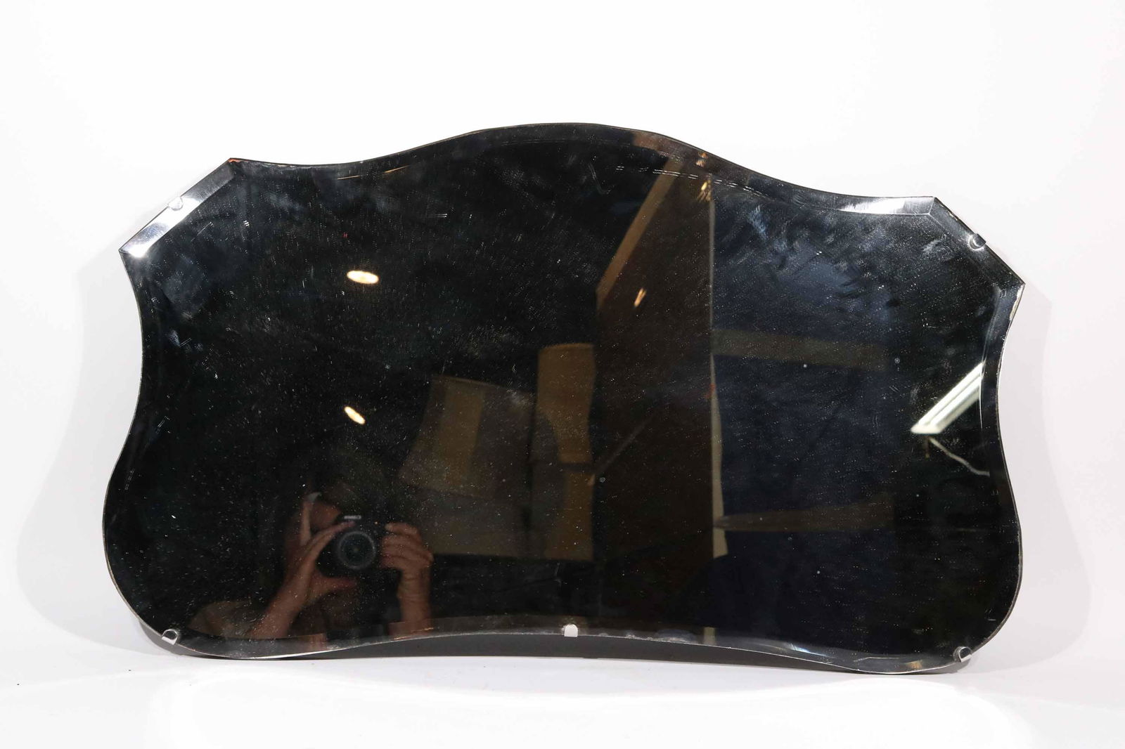 Cartouche Shaped Beveled Mirror (1 of 3)