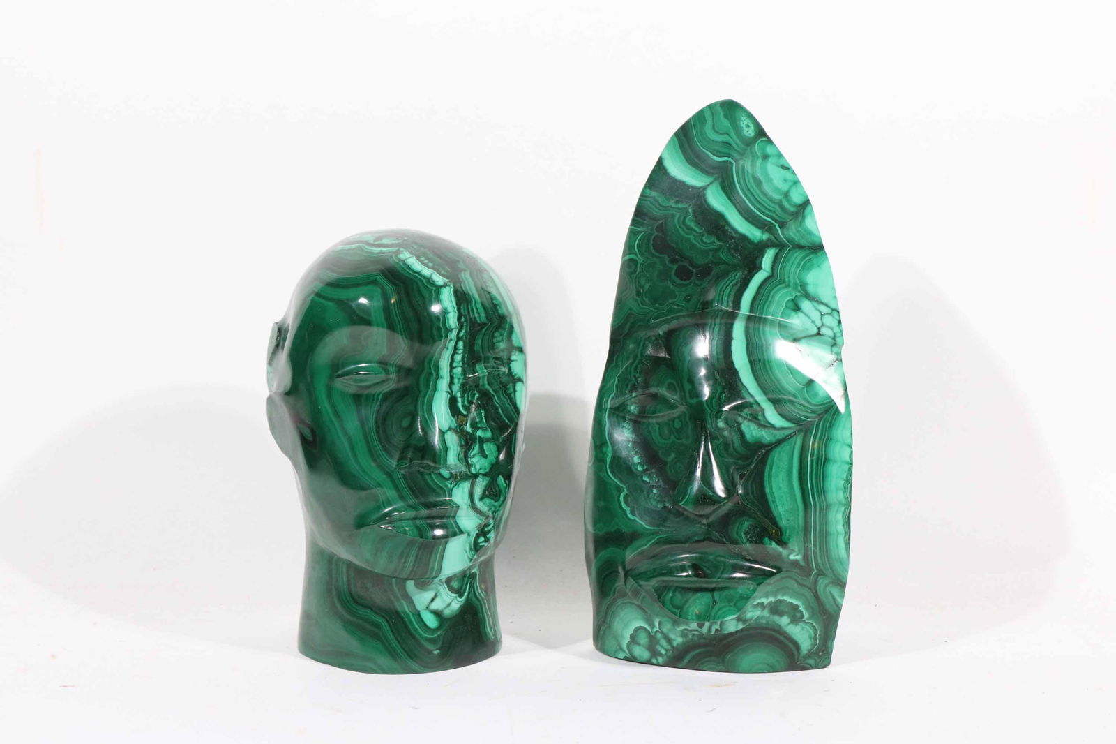 Two Malachite Abstract Busts (1 of 7)