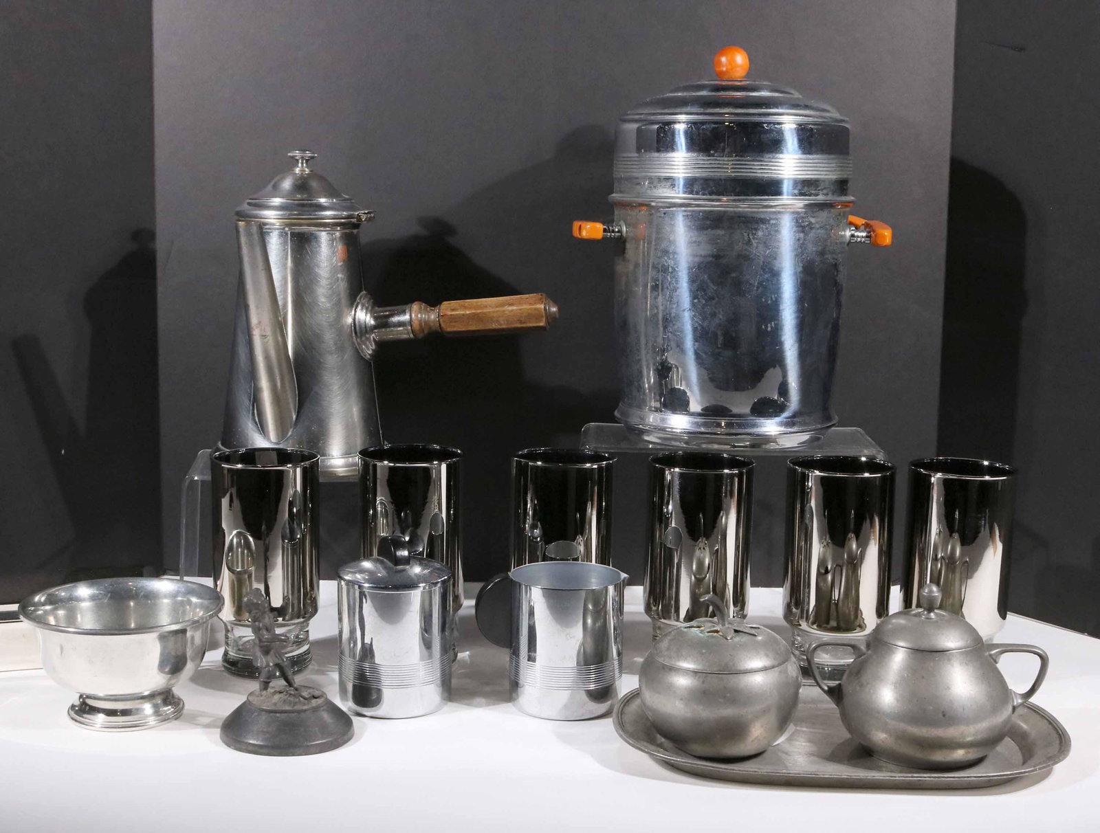 Group of Assorted Pewter and White Metal Items (1 of 8)