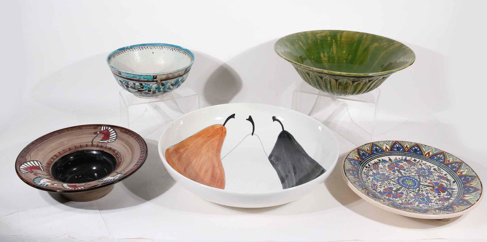 Five Modern Ceramic Serving Bowls (1 of 14)