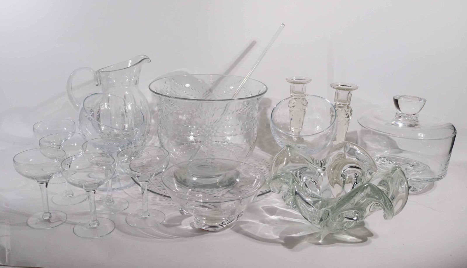 Steuben Glass Footed Bowl and Compote (1 of 11)