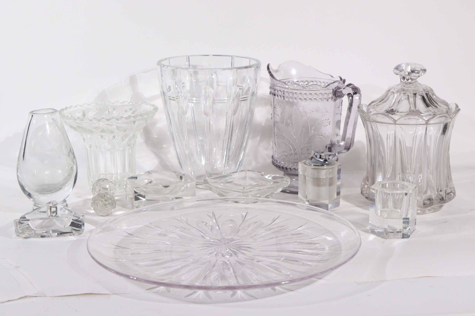 Twelve Colorless Glass Table Articles (1 of 7)