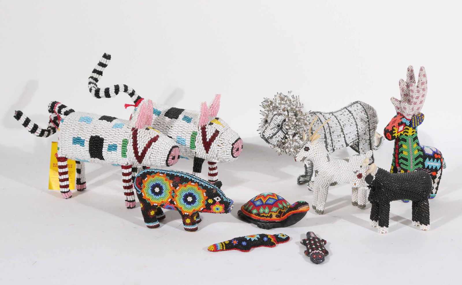 Nine African and Native American Beaded Animals (1 of 7)