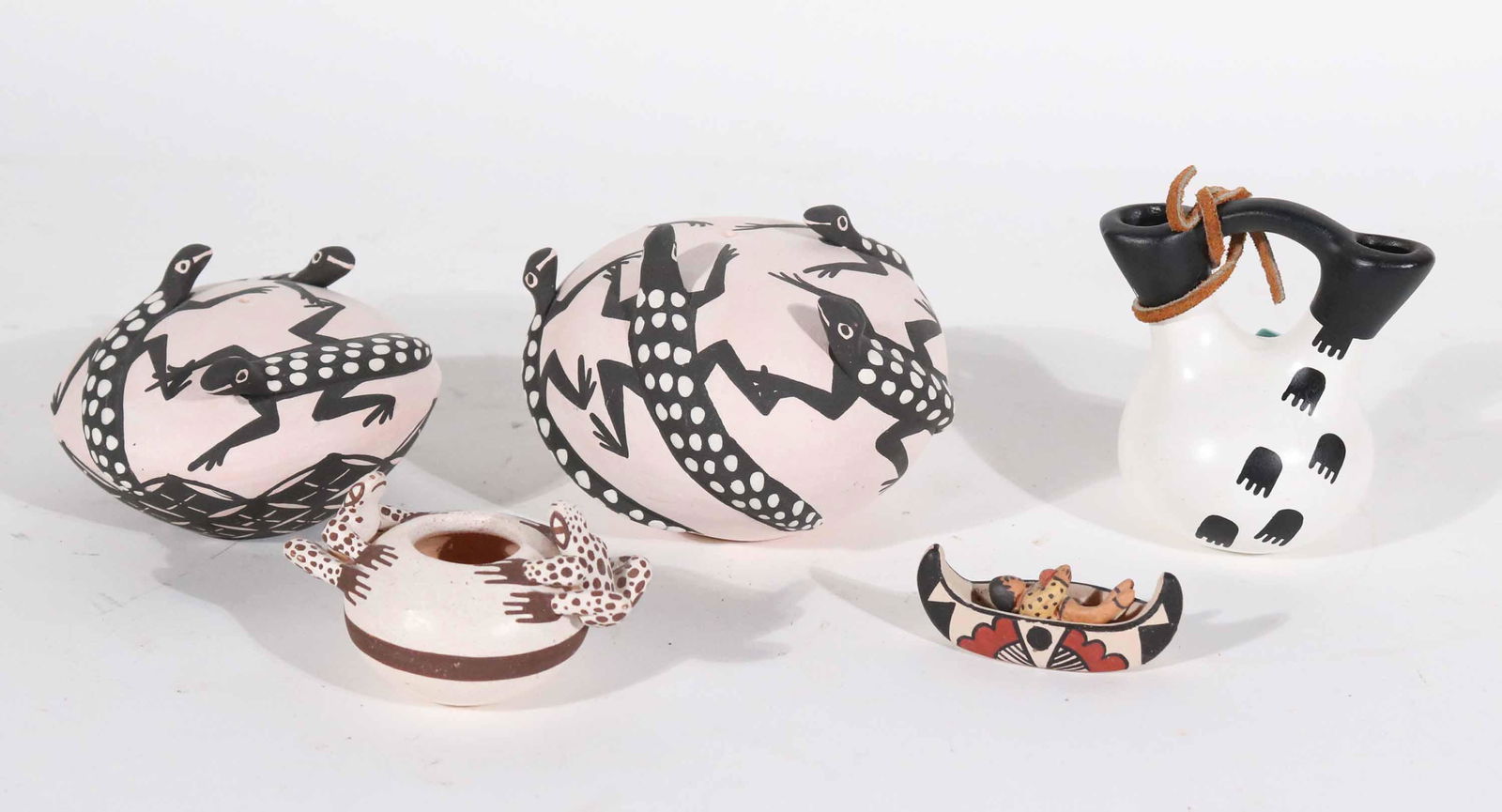 Five Acoma Figural Pottery Vessels (1 of 6)