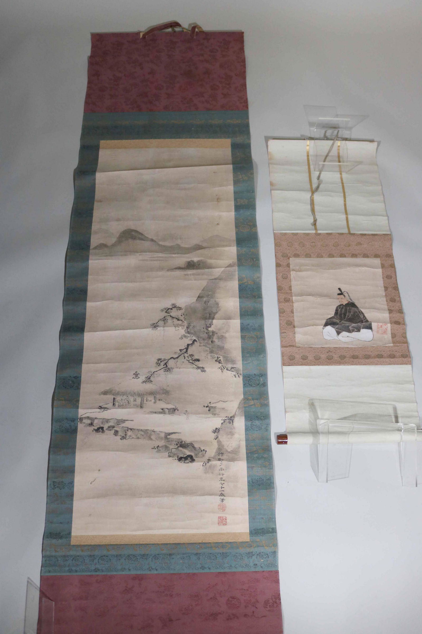 Two Chinese Painted Scrolls (1 of 7)