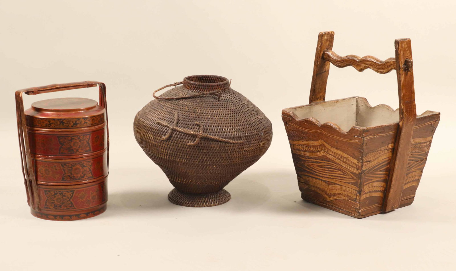 Chinese Lacquered Food Storage Basket (1 of 7)