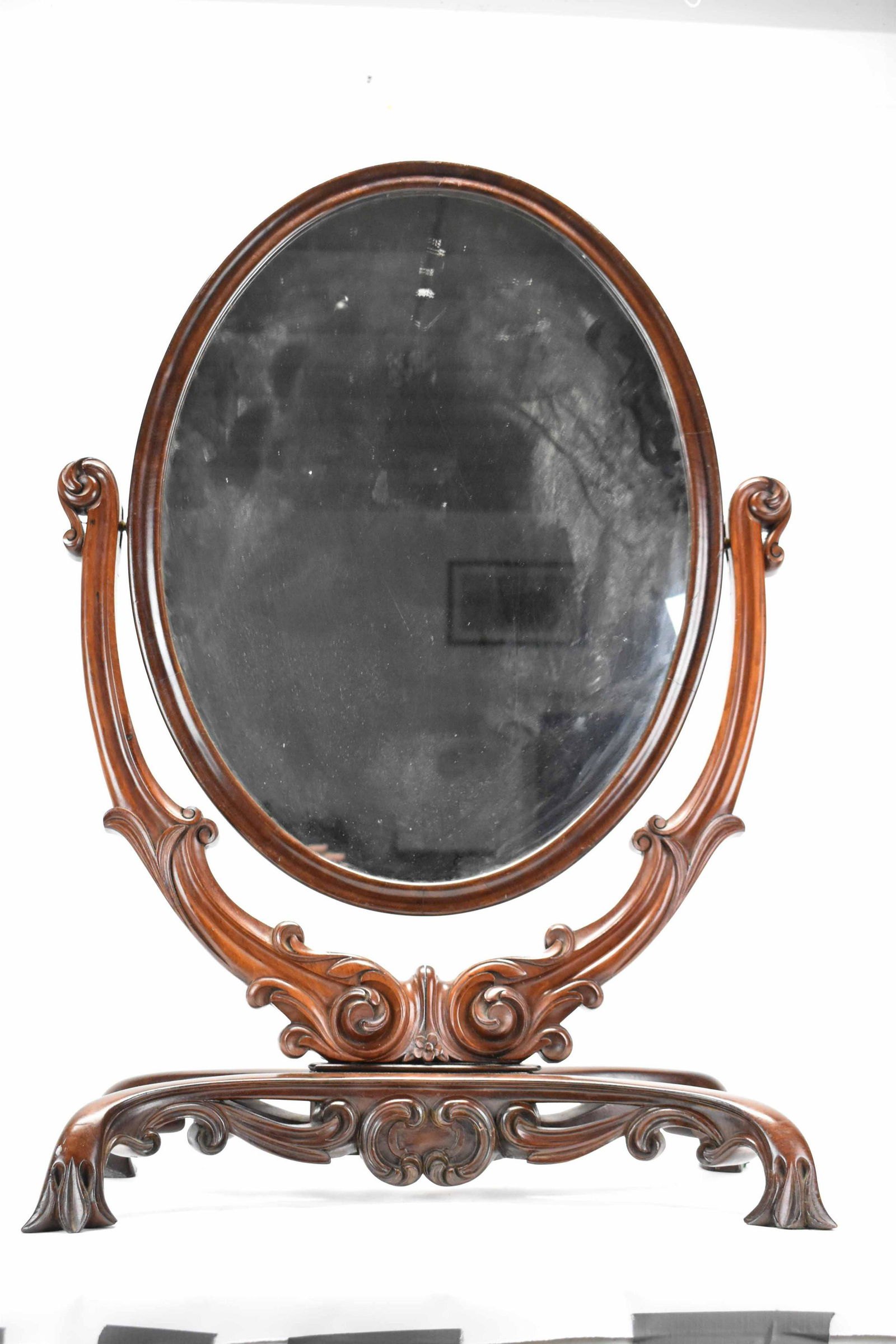 Victorian Table Top Dressing Mirror on Stand (1 of 7)