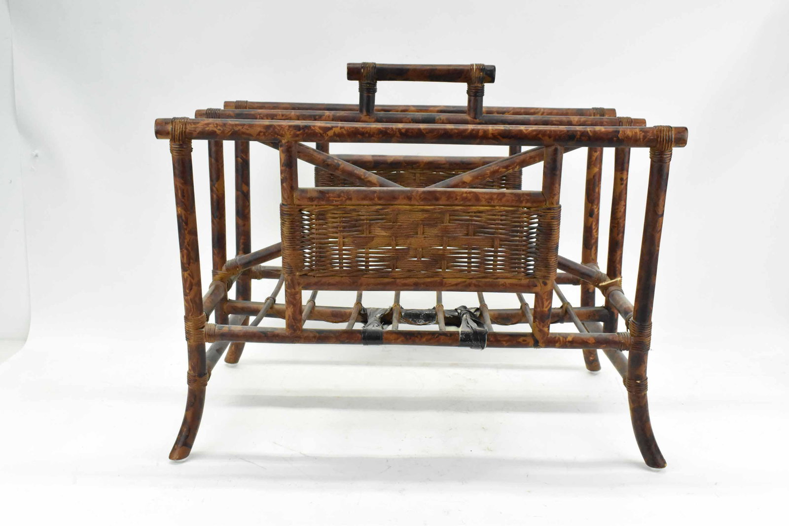 Faux Rattan Magazine Stand (1 of 7)