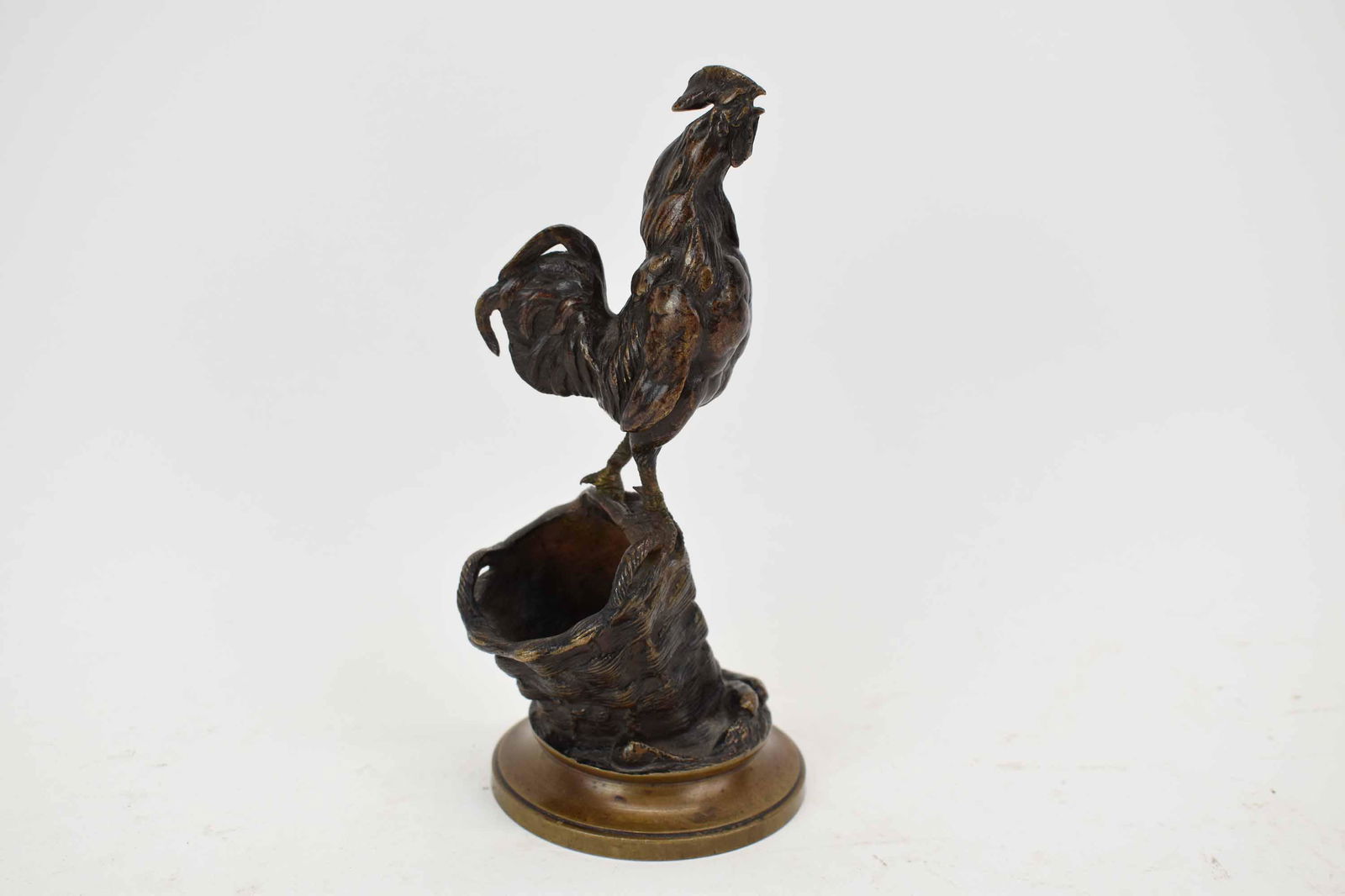 Augste Cain Bronze Rooster Matchsafe (1 of 4)