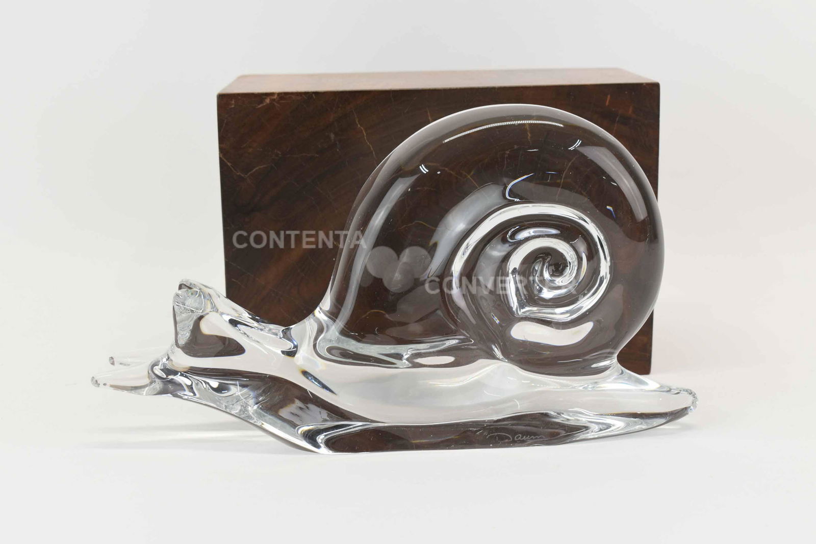 Daum France Large Crystal Snail (1 of 6)