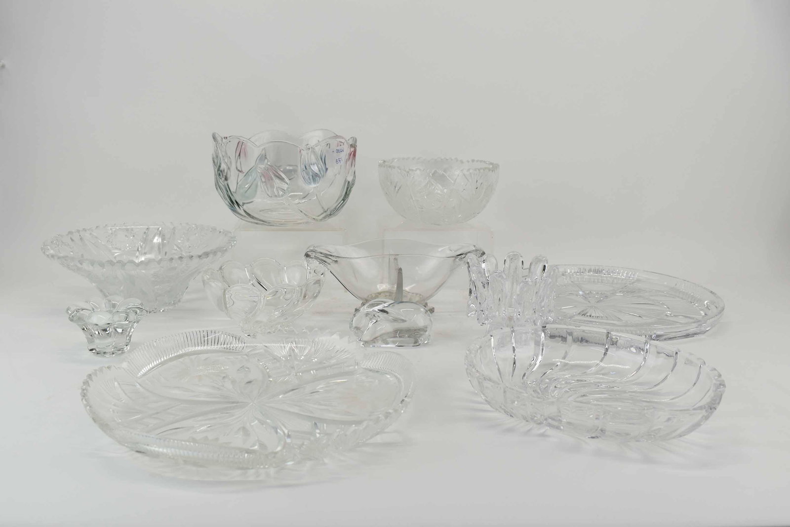 Group of Assorted Crystal & Glass Table Articles (1 of 8)