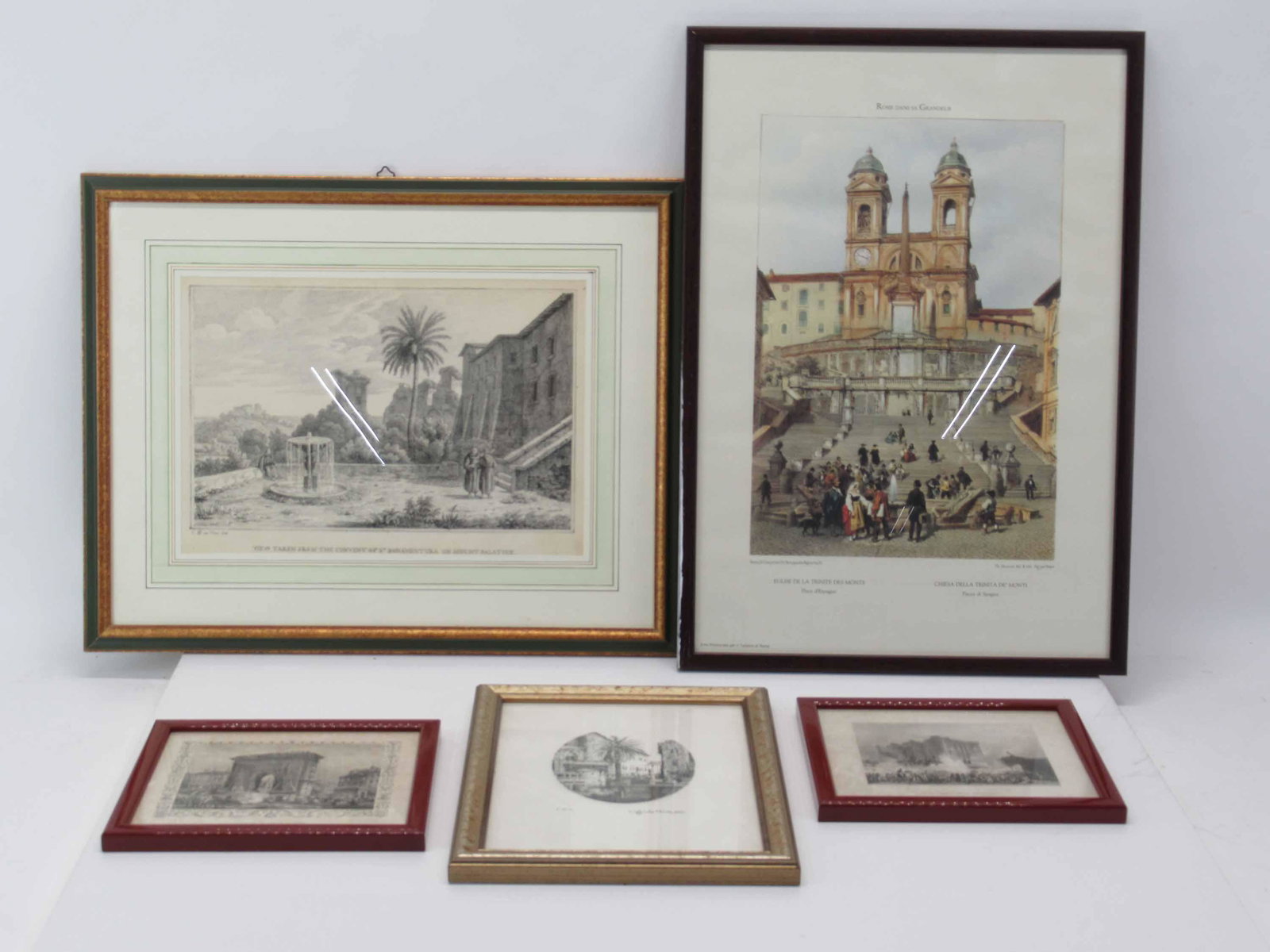 Five Etchings and Prints of European Buildings (1 of 8)