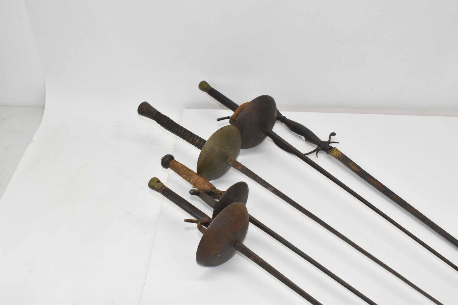 Four Antique Fencing Foils Swords (1 of 7)