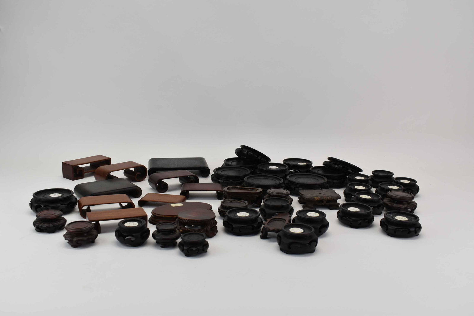 Group of Hardwood Miniature Display Stands (1 of 5)