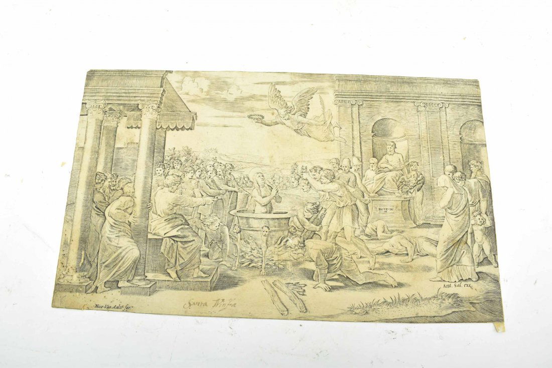 Martyrdom of St. Cecilia Engraving (1 of 11)