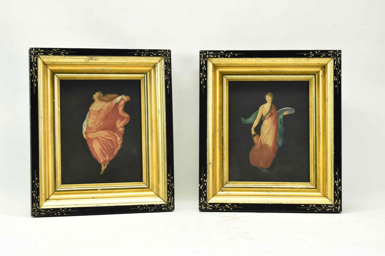 Two Antique Italian School Colored Prints (1 of 6)