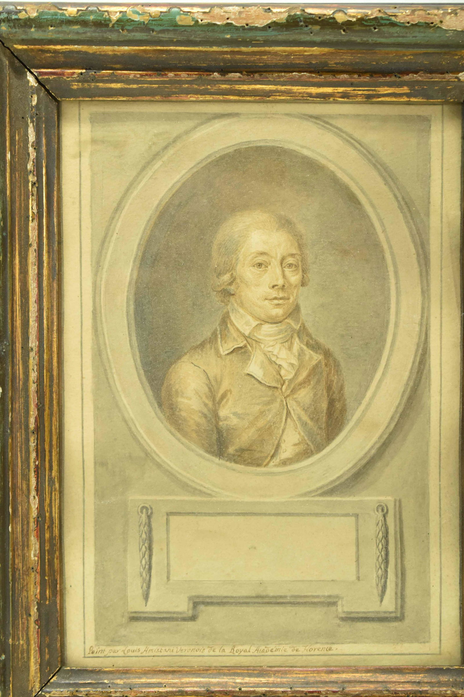 Antique Watercolor Portrait of Gentleman (1 of 5)