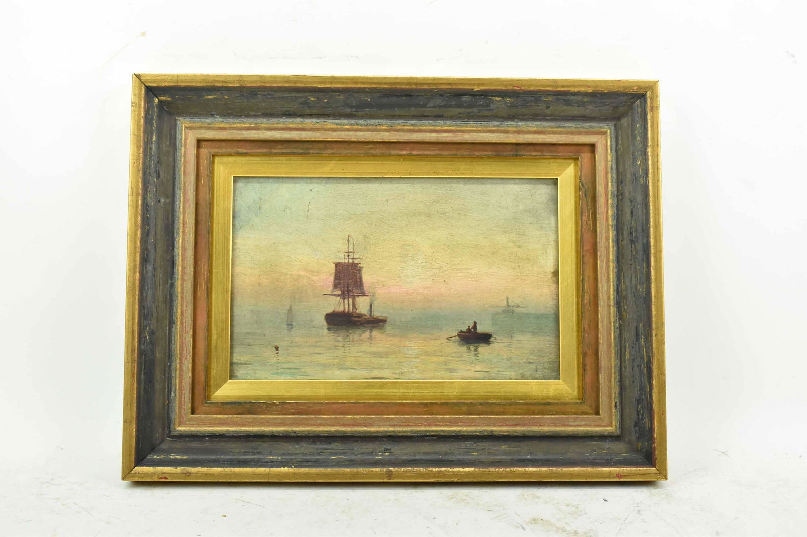 Oil on Board of Marine Scene (1 of 5)