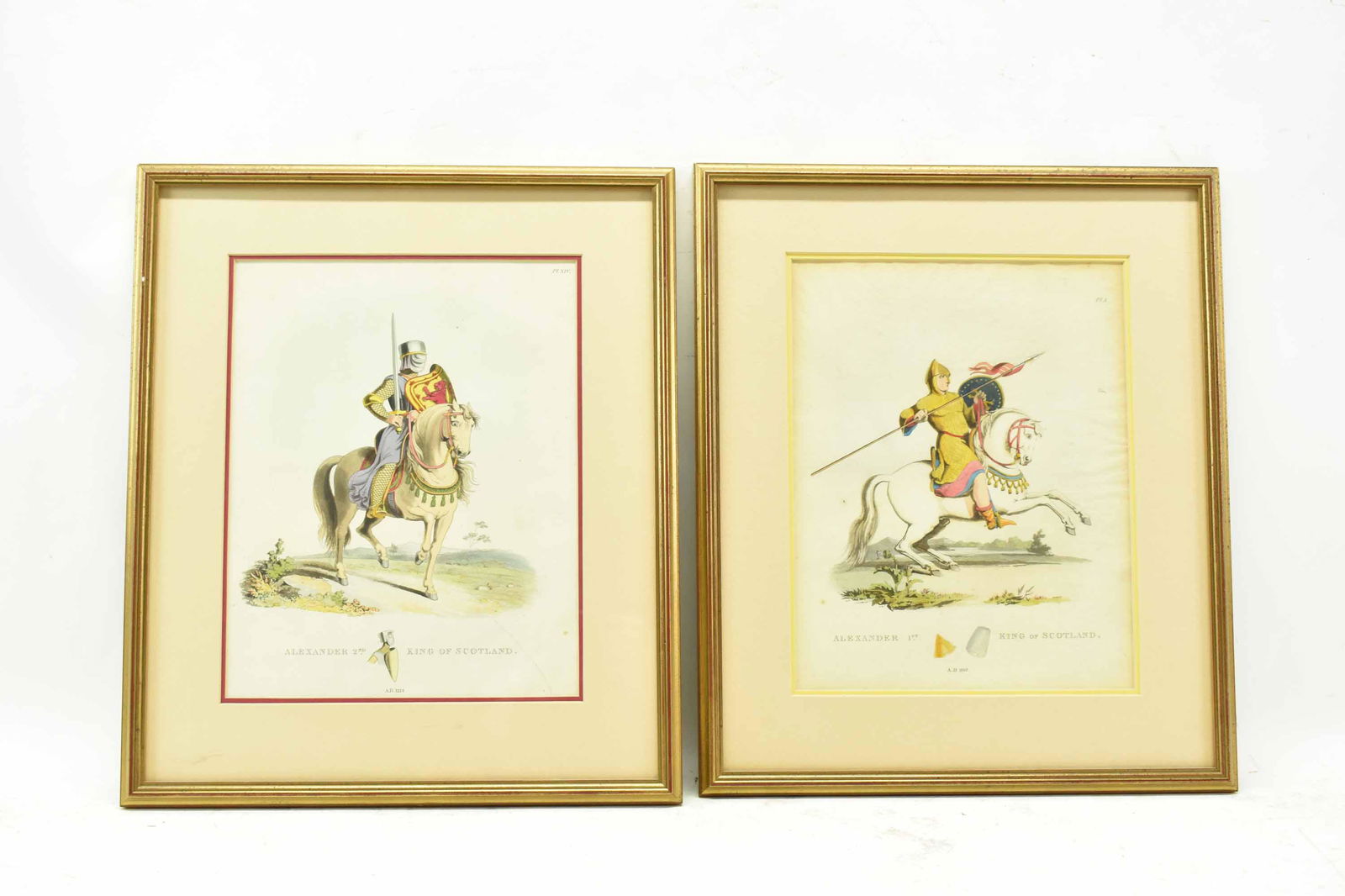 Two Colored Engravings of The King of Scotland (1 of 7)