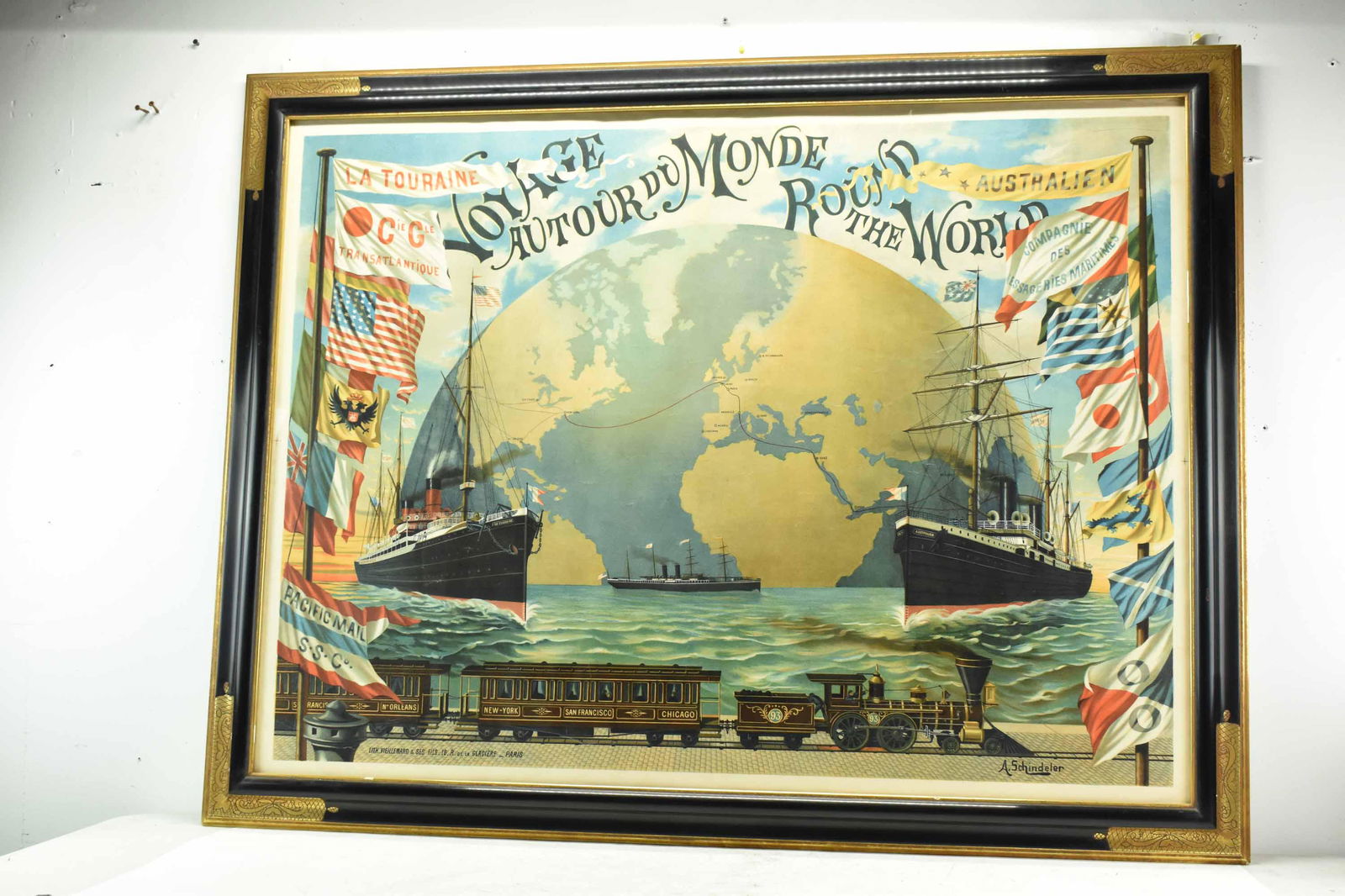 A. Schindeler Voyage Around the World Poster (1 of 11)