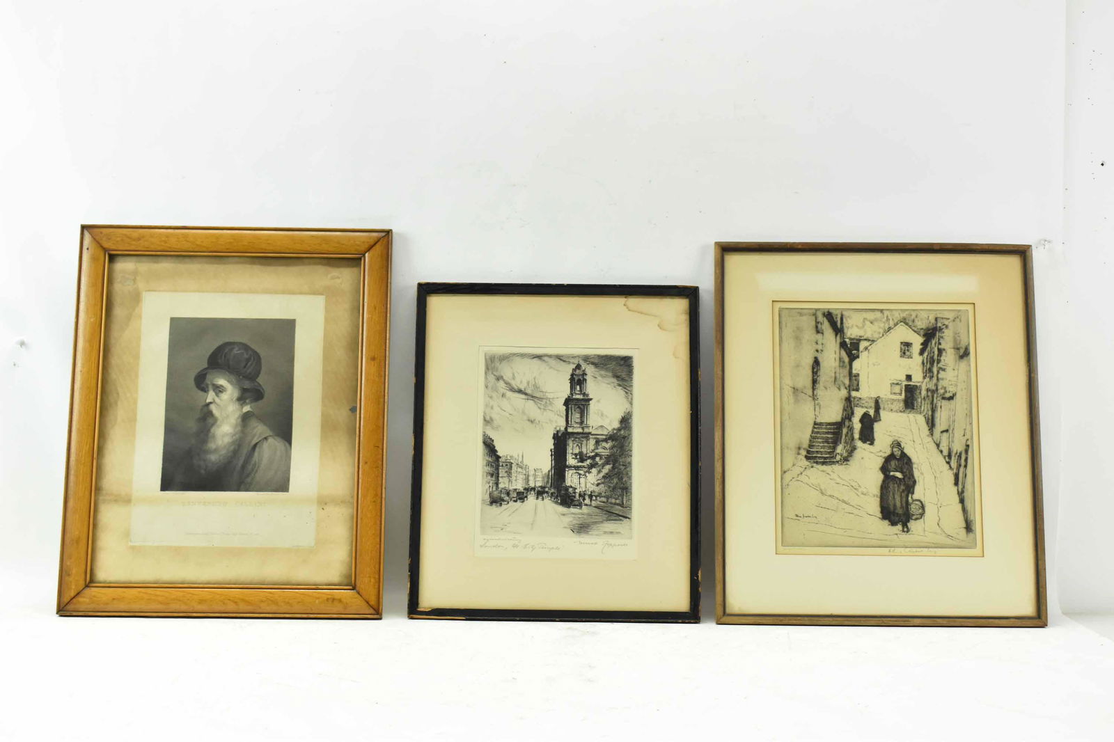 William Auerbach-Levy Signed Etching of Village (1 of 12)