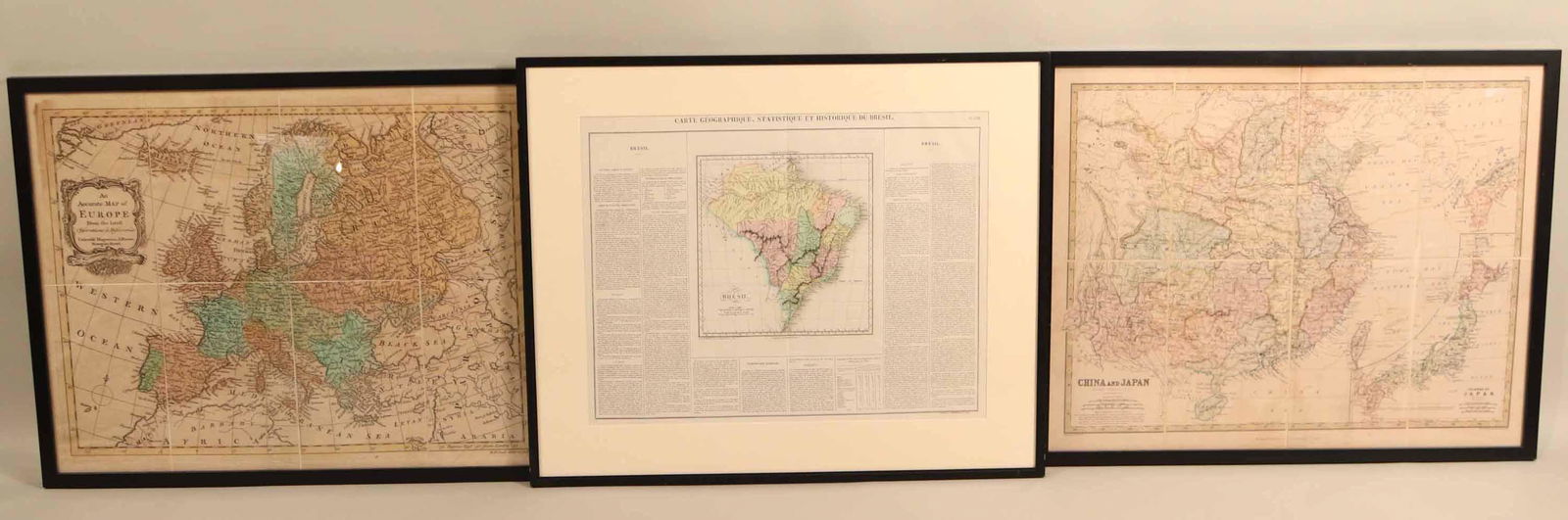 Three Maps, China & Japan, Brazil, and Europe (1 of 10)