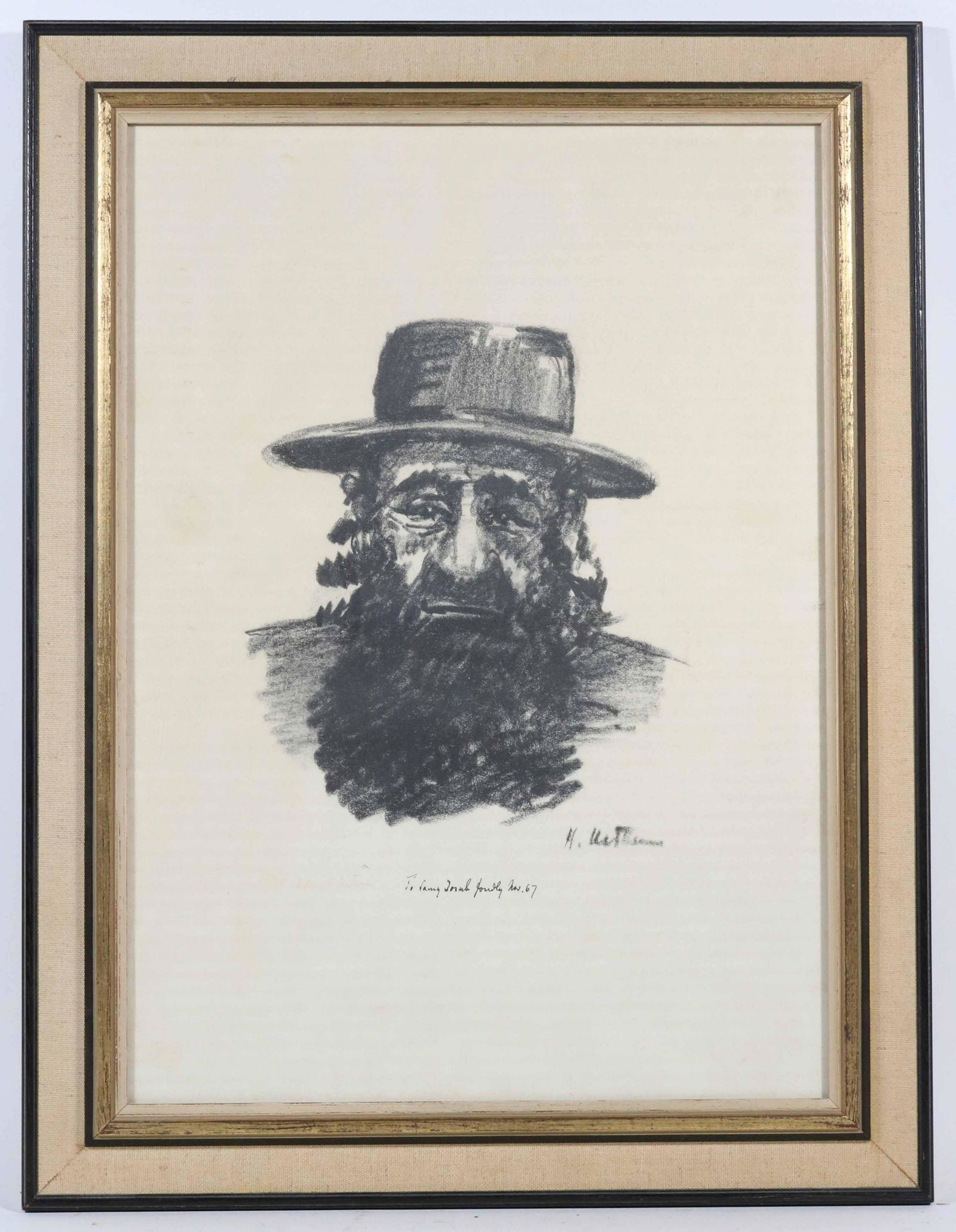 Print of a Gentleman with Hat (1 of 3)
