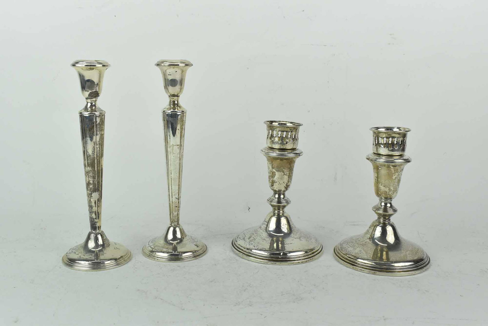 Two Pair Empire Sterling Weighted Candlesticks (1 of 5)
