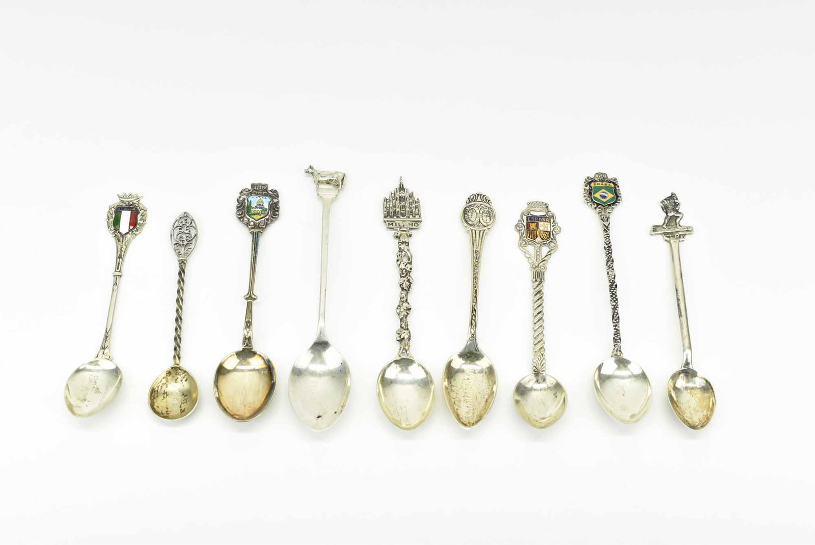Nine Silver Souvenir Spoons (1 of 6)