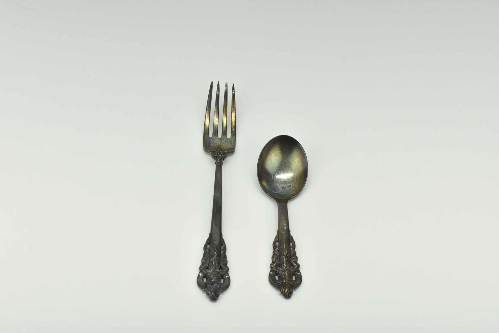 Wallace Sterling Grande Baroque Fork & Spoon (1 of 4)